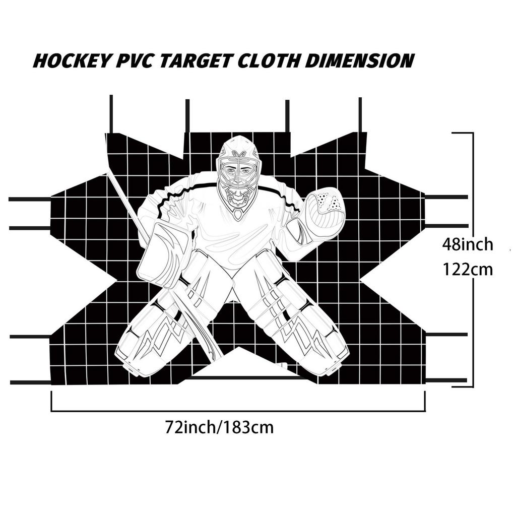New Hockey Goal Practice Target Hockey Net Training Target Hockey Training Aid for Practicing Accuracy Ice Hockey Equipment