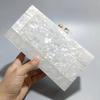 Dinner Bag Vintage Patchwork Bag Trendy Acrylic Shoulder Crossbody Chain Bag Women