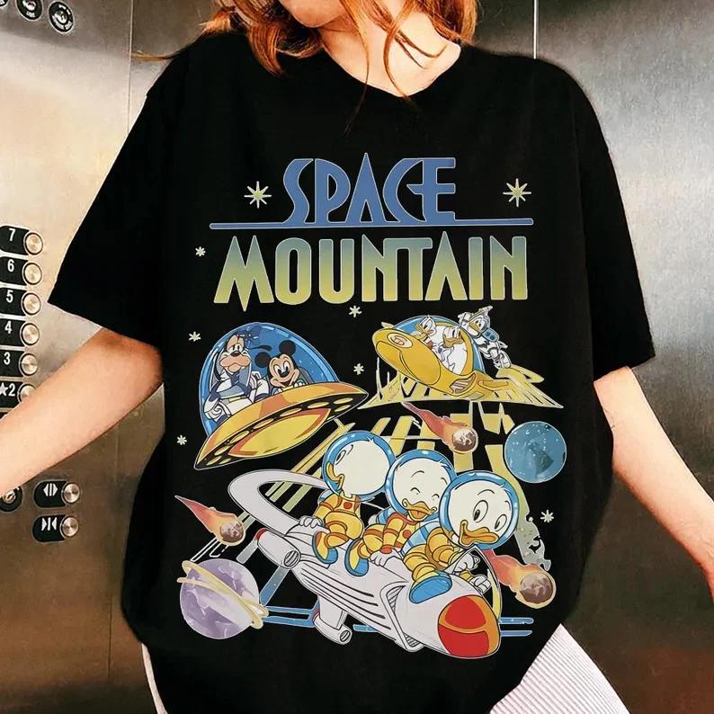 Space Mountain Shirt Retro 90s Mickey And Friends TShirt S