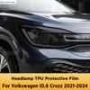 Pour Volkswagen ID.6 Crozz -2024 Phare Extérieur de Voiture Anti-rayures Lampe Avant Film Protecteur Teinté Accessoires Autocollant