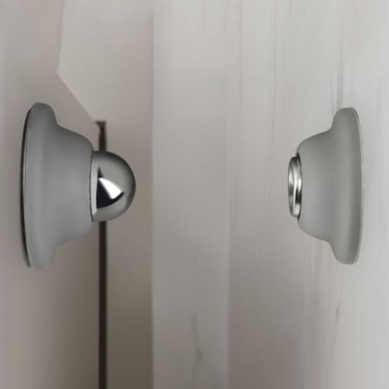 RV Door Stopper Magnetic Adhesive Screw Mount Anti-collision Noise Canceling Motor Homes Trailer Boats Door Catch Holder