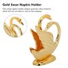 Swan Napkin Holder Golden Swan Design Rustproof Alloy Elegant Style Metal Napkin Holder For Napkin Bar Hotel