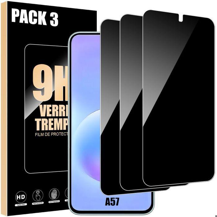 3 Vitre Protection Verre Trempé pour Samsung Galaxy A57 5G - Anti-espion Anti-Rayures 9H