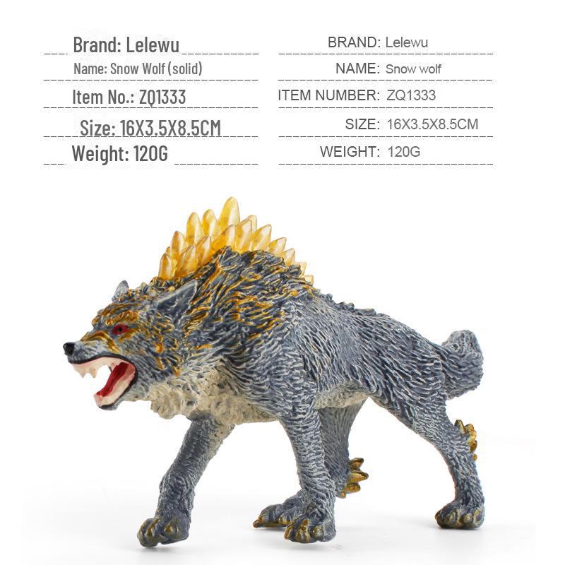 Warcraft Dragon Model Toy: Fire Rock & Stone Dragon, Movable Jaw, Dinosaur Ornament