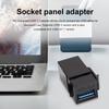 USB 3.0 Keystone Jack Inserts Connect Equipment with USB Port Female Coupler Insert Snap-in Connector Socket Adapter Port