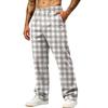 Pantaloni Jogger da Uomo a Gamba Larga con Tasche - Pantaloni della Tuta Casual Sportivi Stampati per l'Uso Quotidiano