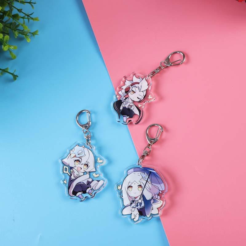Cielo: Portachiavi Acrilico Figli della Luce - Ciondolo Uccello Bianco & Drago, Regalo Studente Anime.