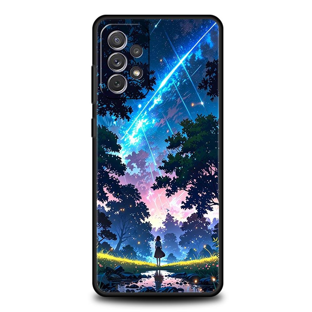 Cartoon Sky Phone Case for Samsung A51 A71 A21S A12 A11 A15 A25 A31 A41 A23 A33 A53 A73 A03S A05S A13 5G A35 A55 Cover