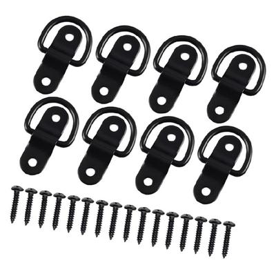 Reinforced Steel D Rings Lashing Eyelets Rusts Resistant Assembly Rings For Heavy Duty Use Cargo Transport ATV