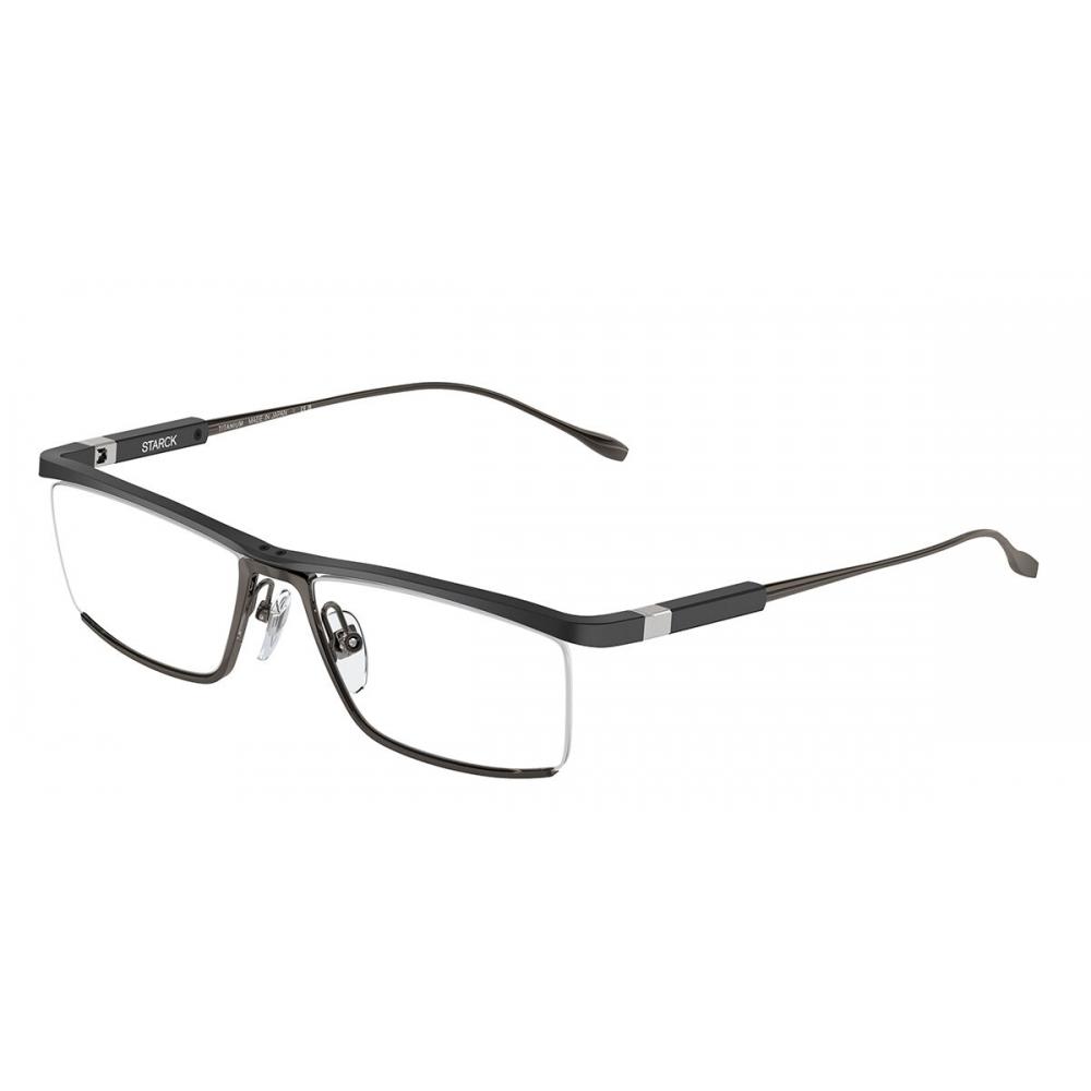 

Starck Sh2083t Asian Fit 0001 Men Eyeglasses Matte Black/Grey/54-17-145