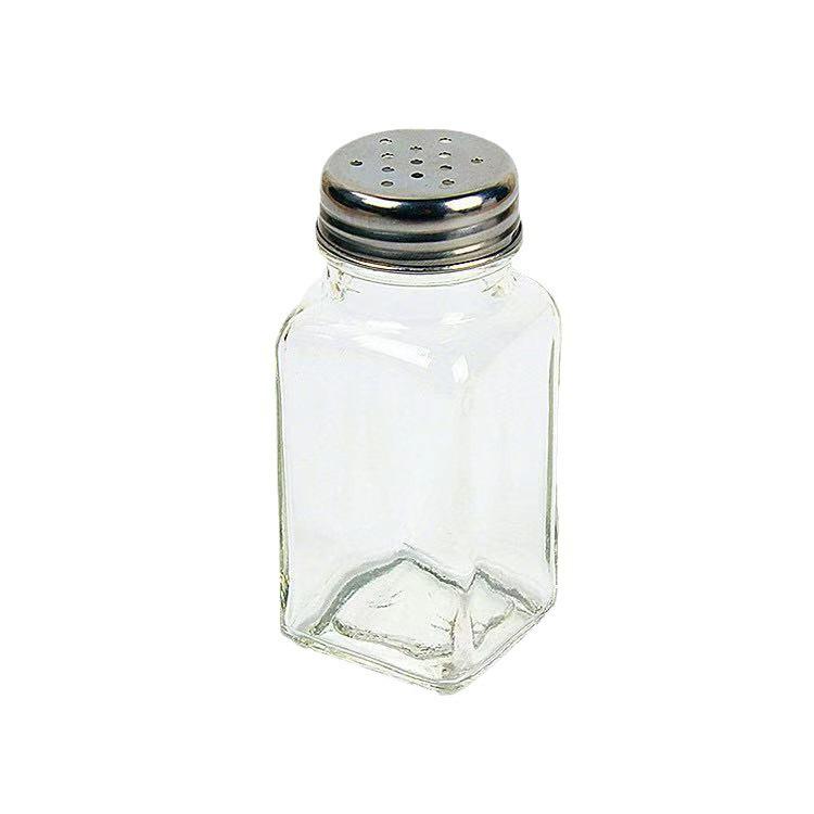 Glass Salt & Pepper Shaker with Lid - Kitchenware Seasoning Bottle for BBQ & Condiments