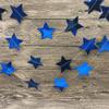 Elegant Star Garlands Decoration Glitters Paper Streame Festival Ornament for Birthday Party Supplies Daily Casual Use