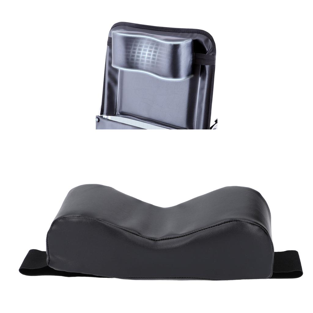 Wheelchair Headrest Waterproof Comfortable Faux Leather Adjustable Neck Support Wheelchair Attachment for Elderly Care