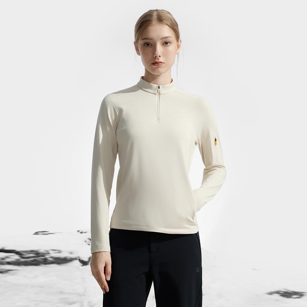 New FILA EXPLORER T Shirt Women's Gray Wheat A11W447207FBG