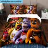 3PCS Five Nights At bears Horror 3pcs Bedding,Including 3PCS Duvet Cover And 2pcs Pillowcases Perfect for Christmas,Ideal for Bedroom, Dormitory