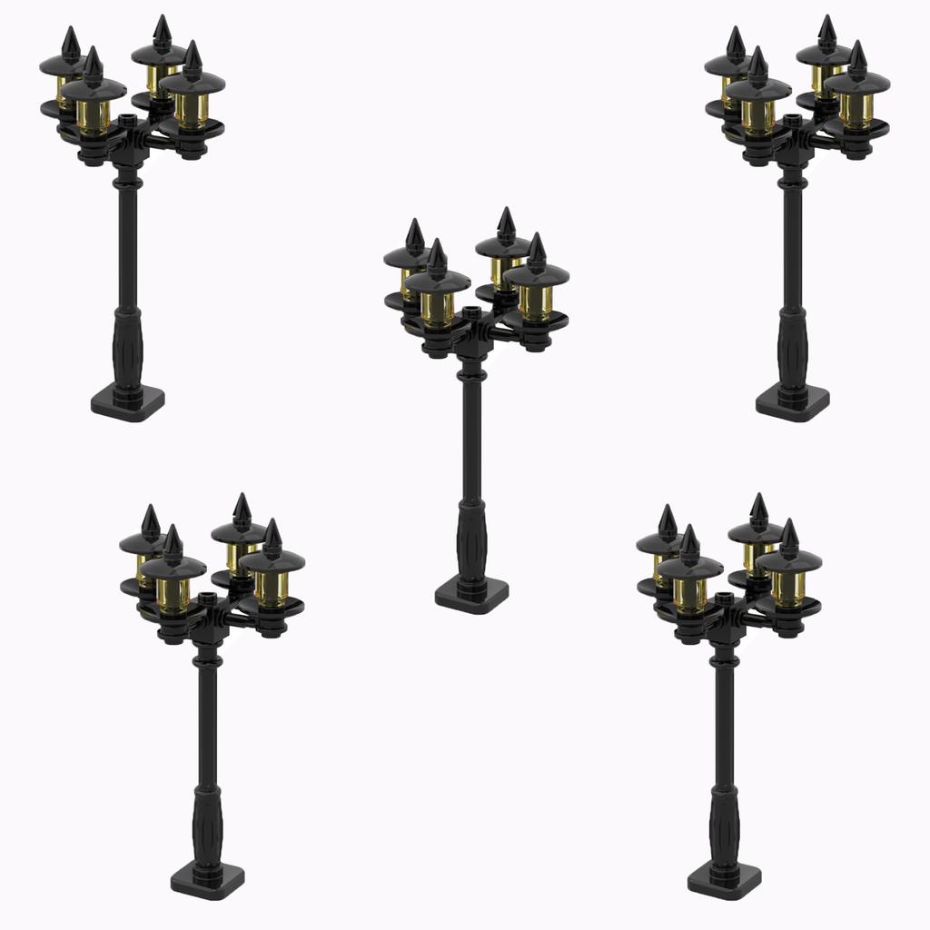 MOC Bricks Toys Model Compatible MOC Parts Bricks City Street Lamp Building Block Lamp with Halloween Bat Lamp
