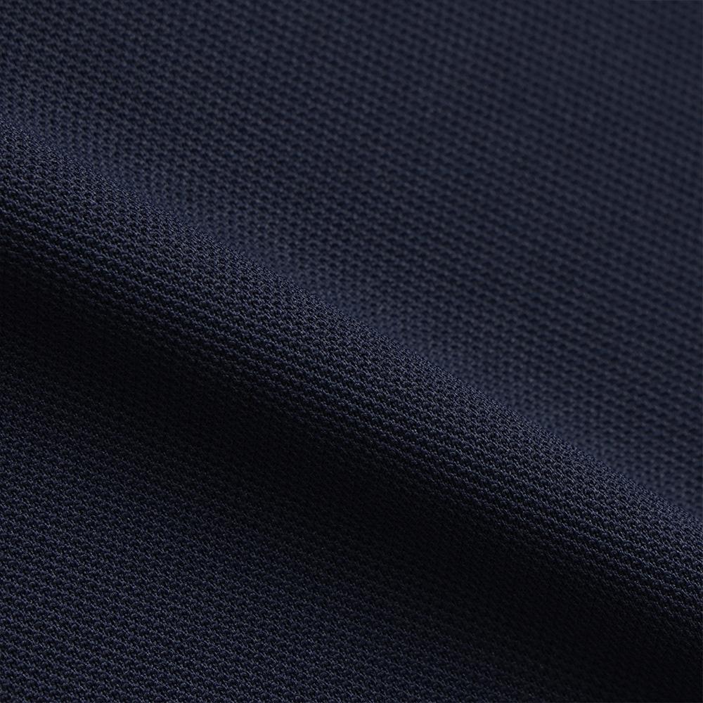 MALBON GOLF Women'S Seersucker Collared T-Shirt Navy (Woman)