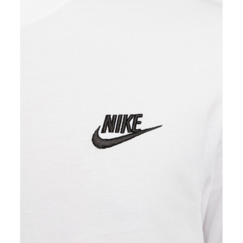 Nike SporTswear Club T shirT M   whiTe Black  Ar4999 101