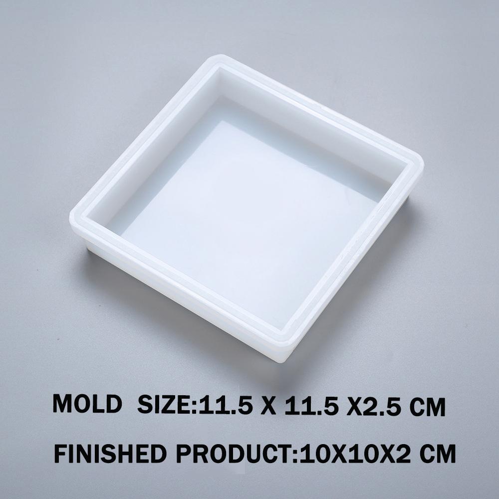 10cm/4" Large Cube Resin Mould Square Silicone Mold Epoxy Resin Casting Mould For DIY Paperweight Specimen Making Tool Supplies