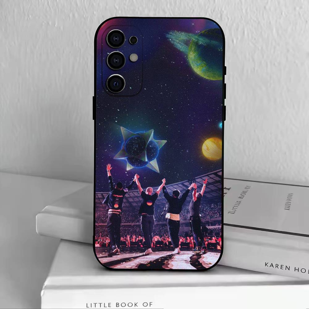 Band C-Coldplay Phone Case For Samsung S25,S24,S21,S22,S23,S30,Ultra,S20,Plus,Fe,Lite,Note,10,Black Cover