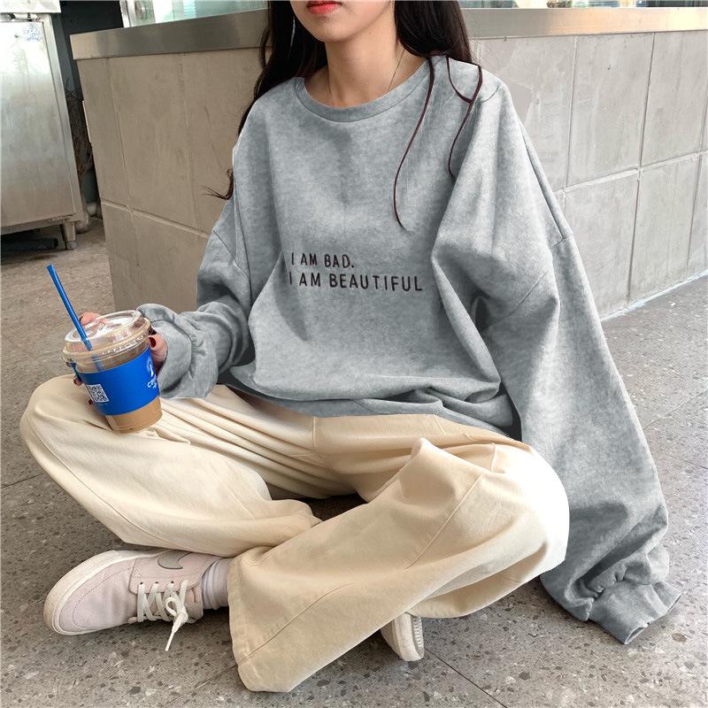 Korean Loose Fit Women's Autumn/Winter Sweater - Thin, Ideal for Layering, Suitable for Students and Couples