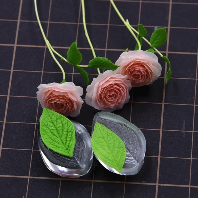 Leaves Embosssing Clay Molds Leaf Molds Leaves Shape Molds Handmade Craft Leaf Molds Baking Moulds for Cake Decorations