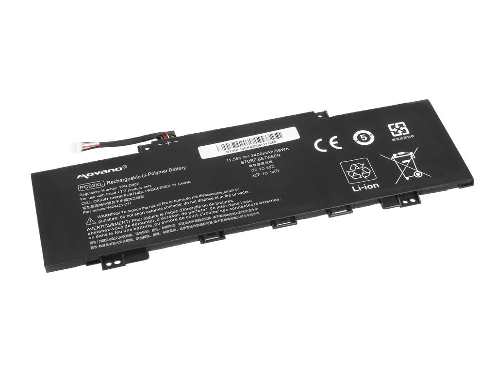 Bateria PC03XL do HP Pavilion x360 14-DY 14-BA 14-CD 14-DW 14-DH 15-ER