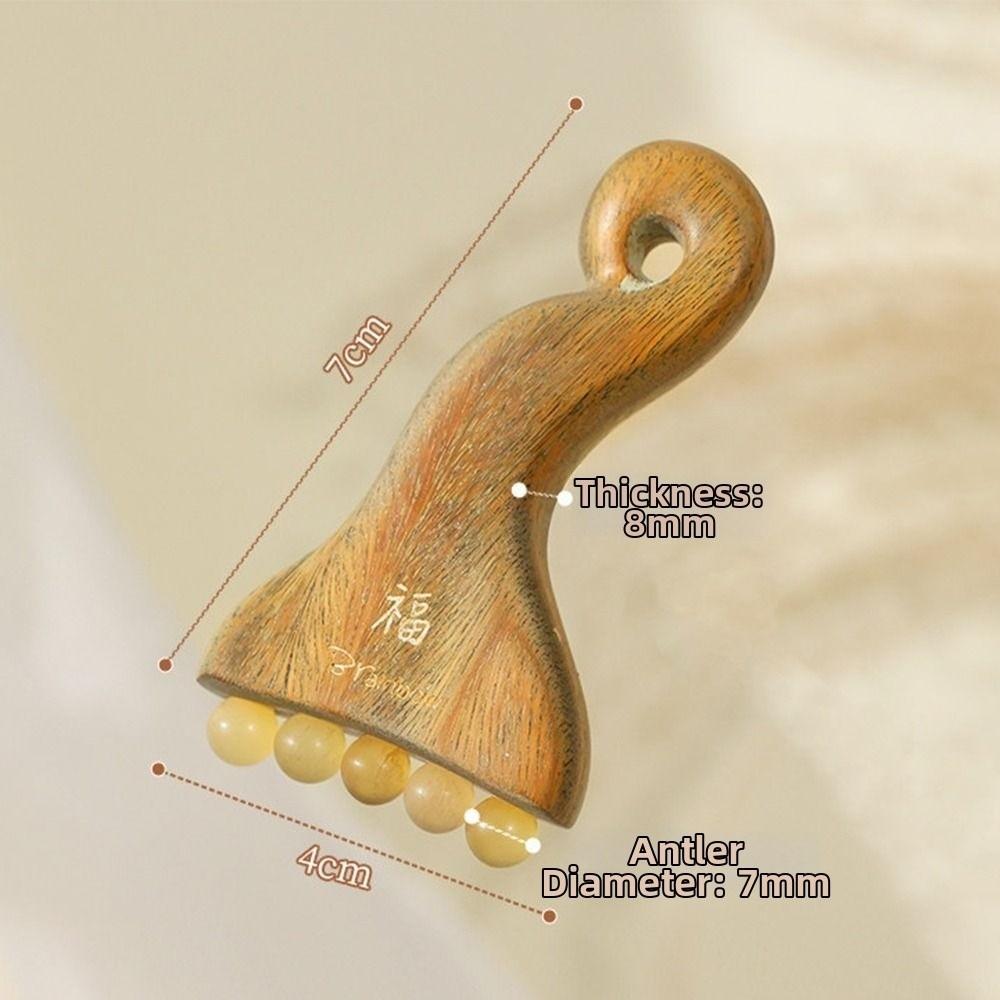 Wood Facial Gua Sha Tool Handheld Point Acupoint Massager Body Massage Scraper  Acupoint Massage