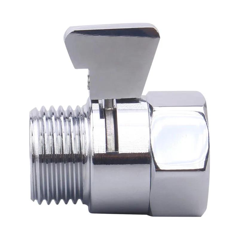 Shut Off Valve Shower Valve Pressure Regulator Shower Head Solid Brass Junction Water Flow Control Water Saver