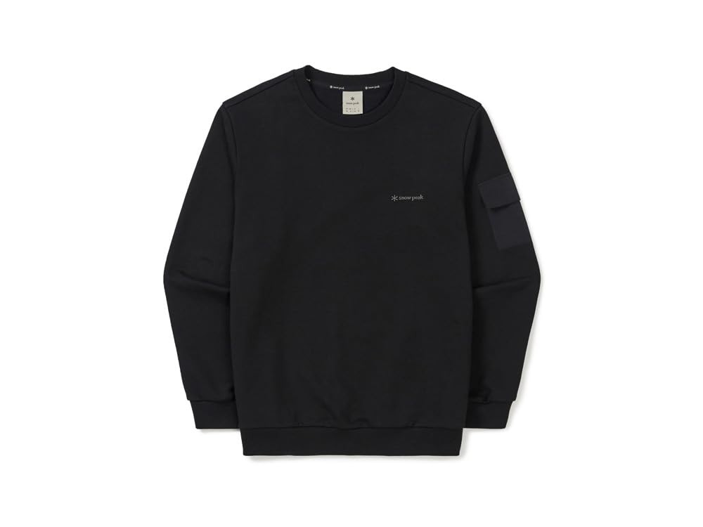 

Snow Peak Land Pocket Sweatshirt Size and Sweatshirt GS-S25FMFHT60, Black, M, Men s Women s, Tops, чёрный