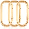 5 Pcs Oval Spring Ring Clips, O Ring Opening Key Ring Carabiner for Keychains, Buckle Clasp, Backpacks, Purse, Keys, Bag Strap