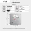 Gute Stainless Steel Cabinet Hinge Repair Plates (4-Pack)