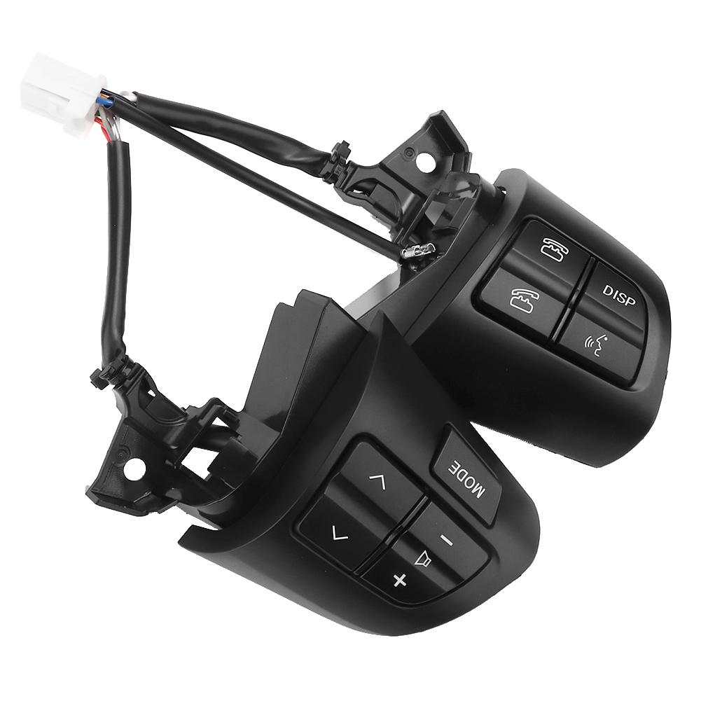 Steering Wheel Switches Left Right Buttons Fits for Toyota Corolla 2010 2013(Black )