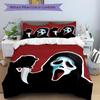 3Pcs Scream Horror Icon Bedding Set Quilt Cover Pillowcase Home Christmas Xmas Halloween Gift 1 Duvet Cover 2 Pillowcase M929356