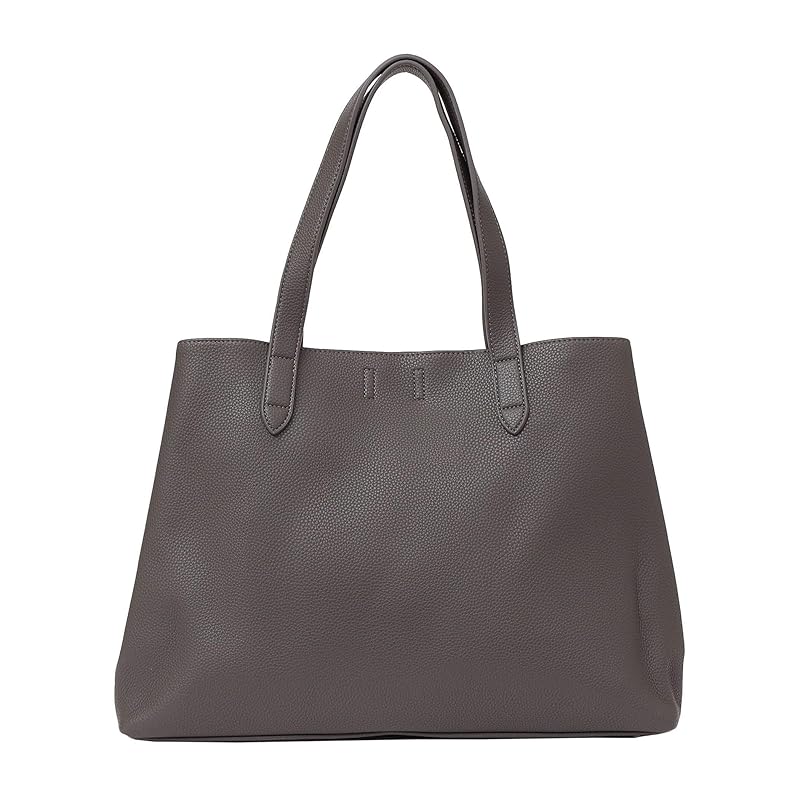 

[Ships] Ships Any SHIPS any bag Split leather tote bag With clutch bag 24FW men s 718400008 gray ONE SIZE