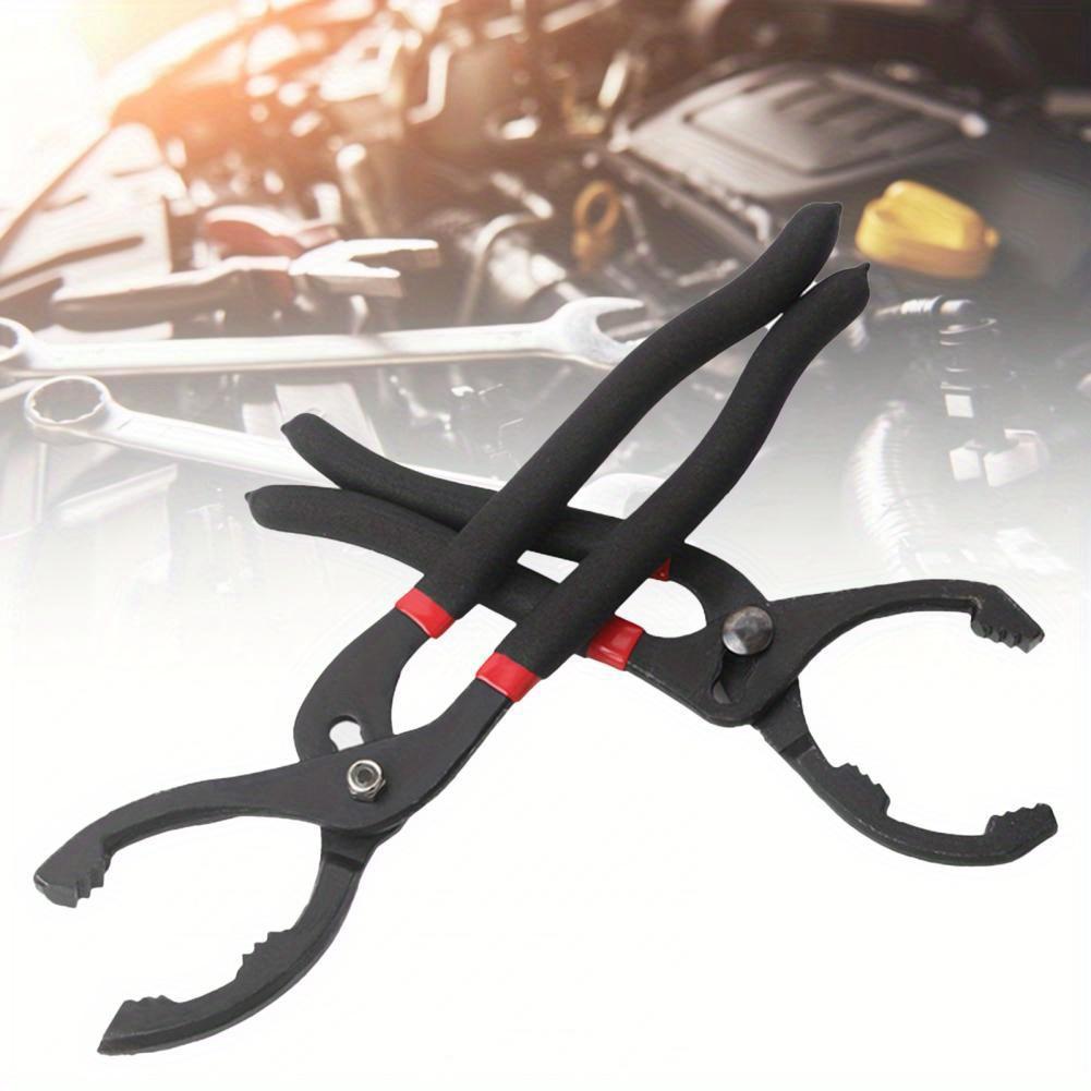 10Inch Long Handle Grip Oil Filter Pliers Universal Adjustable Oil Filter Wrench For Motorcycle Manual Auto Truck Hand Tools