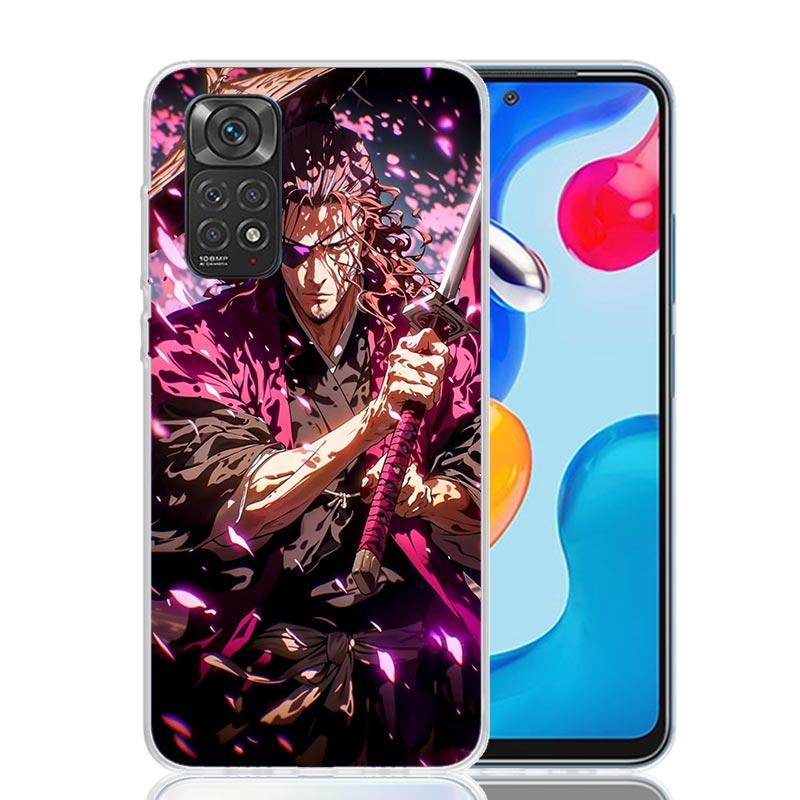 Bleach Kyoraku Shunsui Phone Case For Xiaomi Redmi Note 15 14 13 12S 12 Pro Plus 11S 11E 11 11T 10S 10 Art Soft Pattern Cover Re