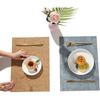 Leather Washable Placemats for Dining Cloth Pattern Table Mat Oil-Proof Waterproof Non-Slip Heat-Resistant Tableware Place Mat