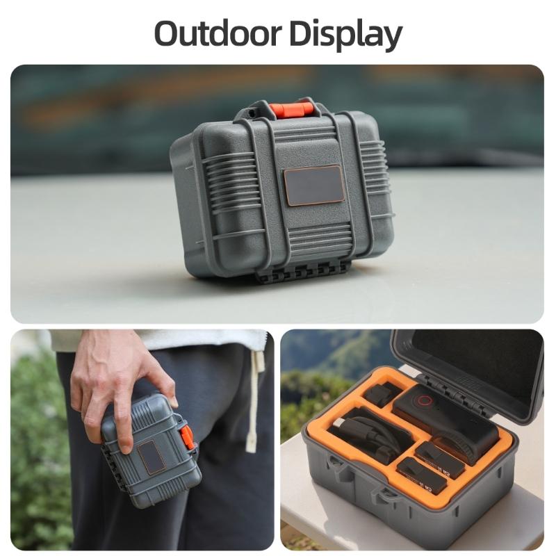 Hard Protective Case Carrying Box Organizers Suitable for Action Camera Accessories Waterproof Shockproof Lightweight