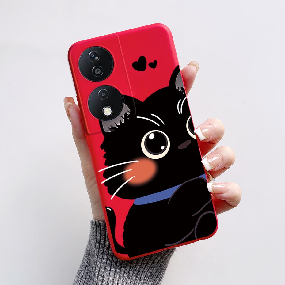 For Honor 90 Smart Case Cute Rabbit Panda Soft Silicone Back Cover For Honor 90 Smart 90Smart CLK-NX1 CLK-NX3 Phone Case Coque