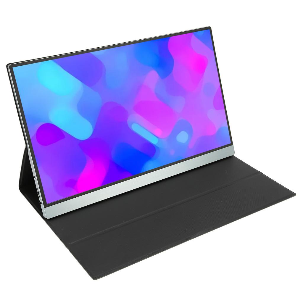 15.6in Monitor FHD 4K IPS Mode Projection Function Portable Gaming Monitor with Leather Case