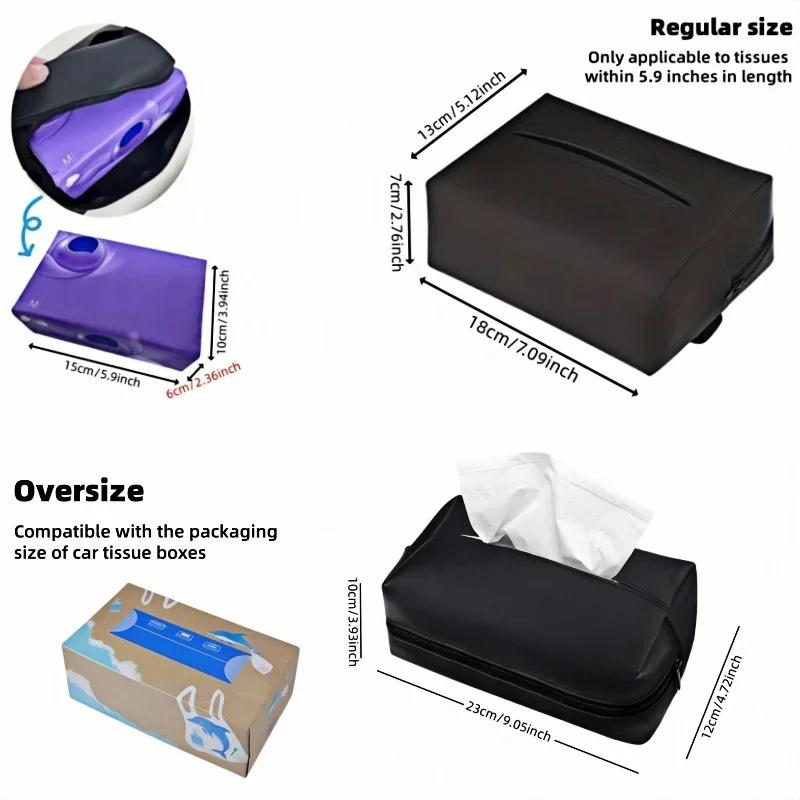 Car Tissue Box Seat Backrest Storage Solution