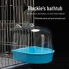 Transparent Large Bathing Basin Toy for Birds - Suitable for Mynas, Cockatiels, Lovebirds, Budgies