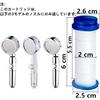 KuDiff Shower Head Filter Set of 3, Chlorine Removal, Deodorizing, Antibacterial, Purifying, Water Saving, Residue Removal, Water Filter