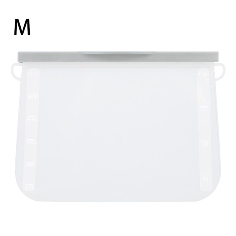 Transparente Silikon-Lebensmittel-Snack-Organizer-Tasche, wiederverwendbare, auslaufsichere Lebensmittel-Gefrierbehälter