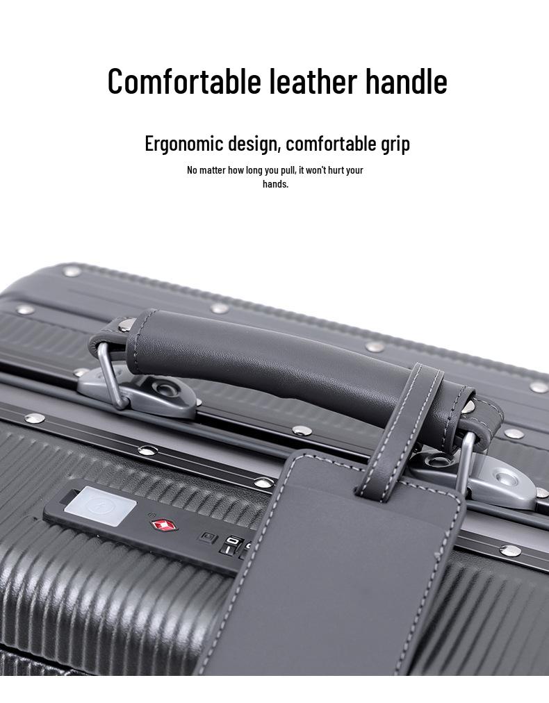 Drop-Resistant 24" Front-Opening Suitcase Set with Lock (20" Carry-On Included)
