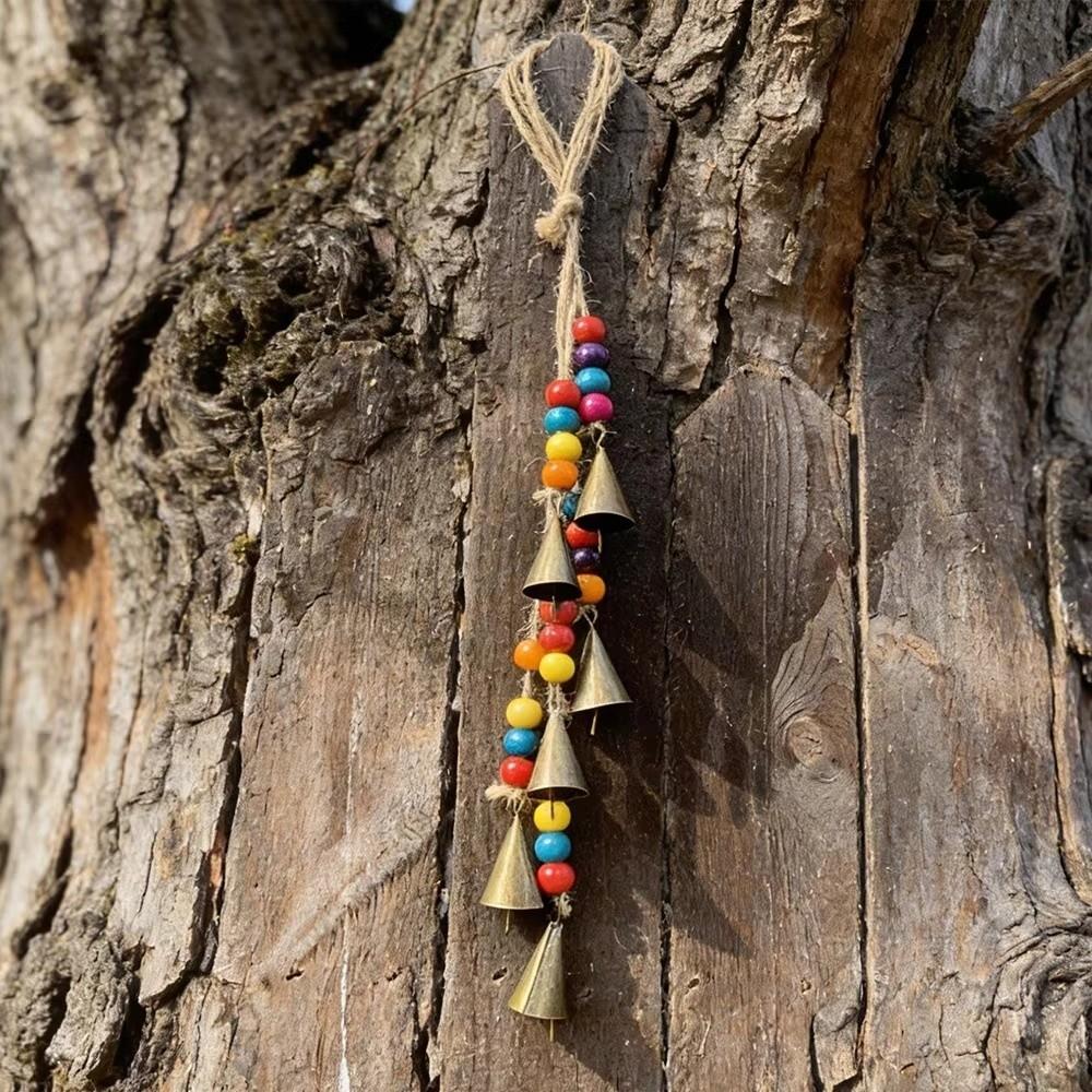 Vintage Bohemia Wind Chime Multicolored Witch Bells Unique Door Hanging Wall Decor