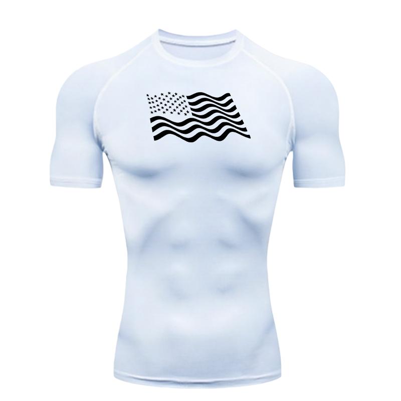 Ultra-Light Men's Sports T-shirt Fashion Training Fitness Compression Quick Dry Workout Short Sleeve Breathable Athletic Tees Gym Wear