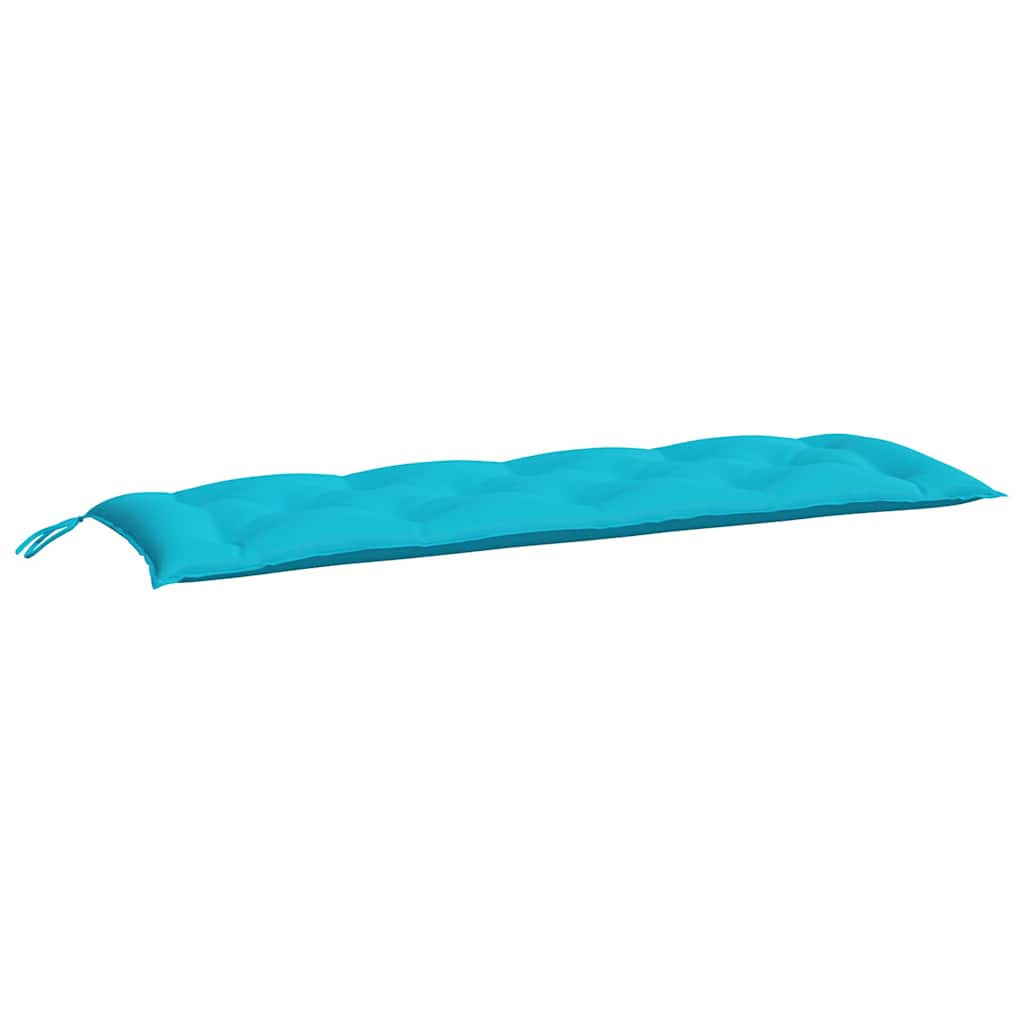 Cuscini per Panchina da Giardino 2 pz Turchese 150 x 50 x 7 cm Tessuto