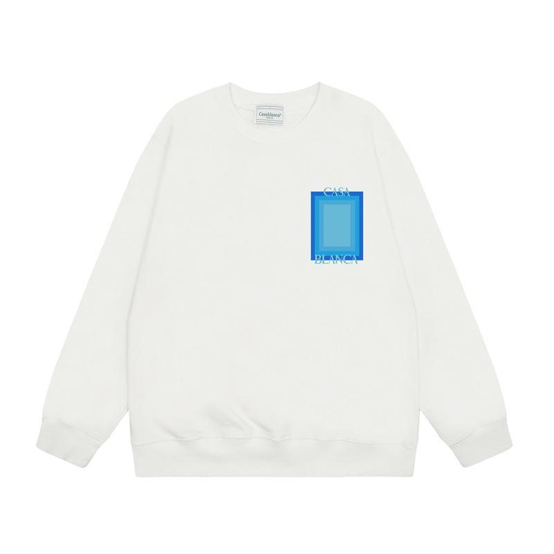 Casa spring and summer fantasy door starry sky castle casa letter long sleeve crew neck sweater couple T-shirt men and women couples